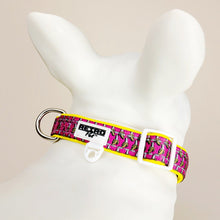 Load image into Gallery viewer, Retro Pet Bananas Dog Collar D-Ring and ID Loop